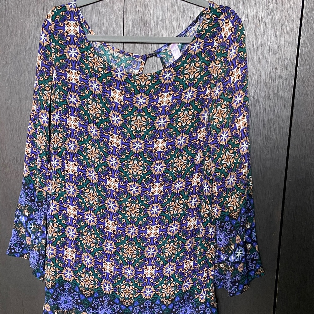 Patterned casual dress